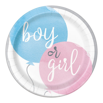 Pack of 8 Gender Reveal Party Round 9