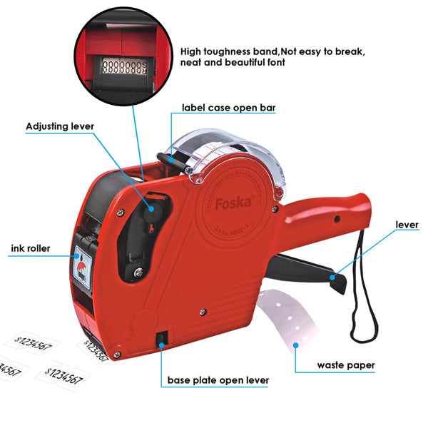 Cheap Labelling Machine Price Label Machine - Retail Shop 8 Digits Labelling - Pricing Gun ...