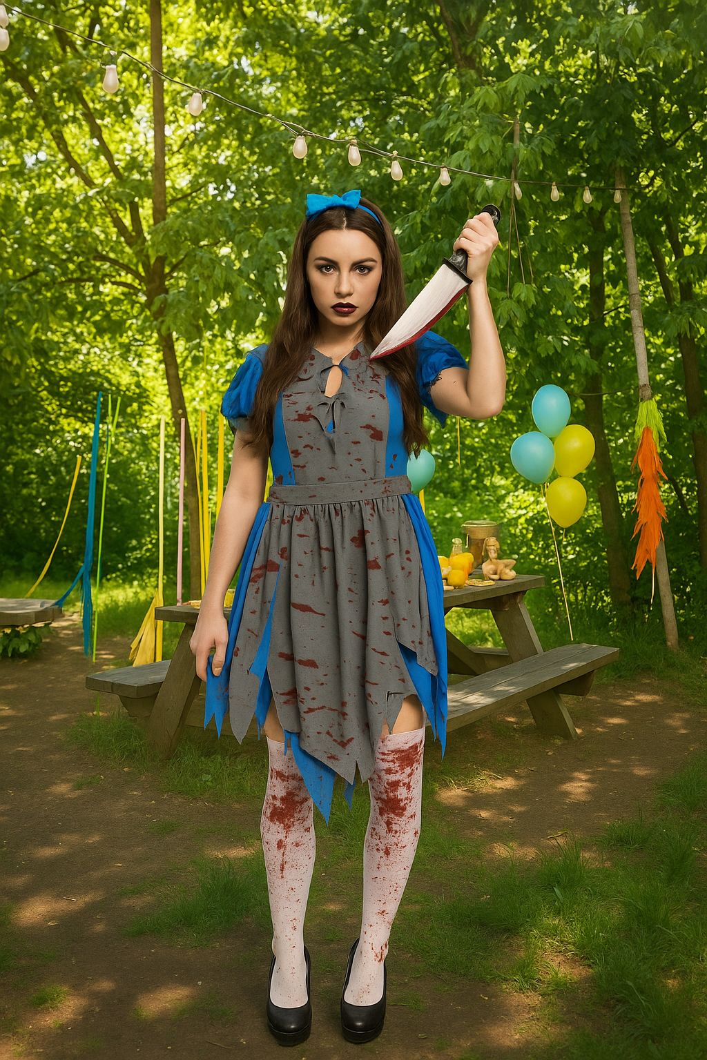 Adult Horror Alice Fancy Dress Costume