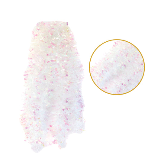 2m Christmas Chunky Iridescent Tinsel
