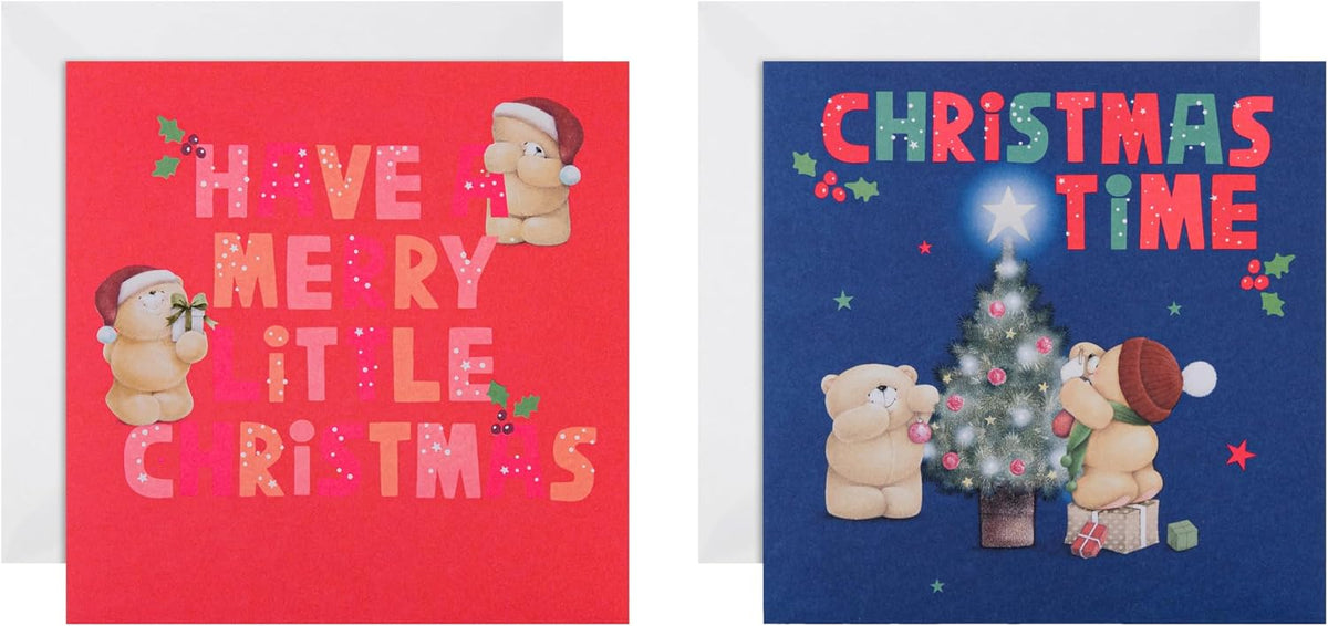 Forever Friends 16 Pack 2 Designs Charity Christmas Cards