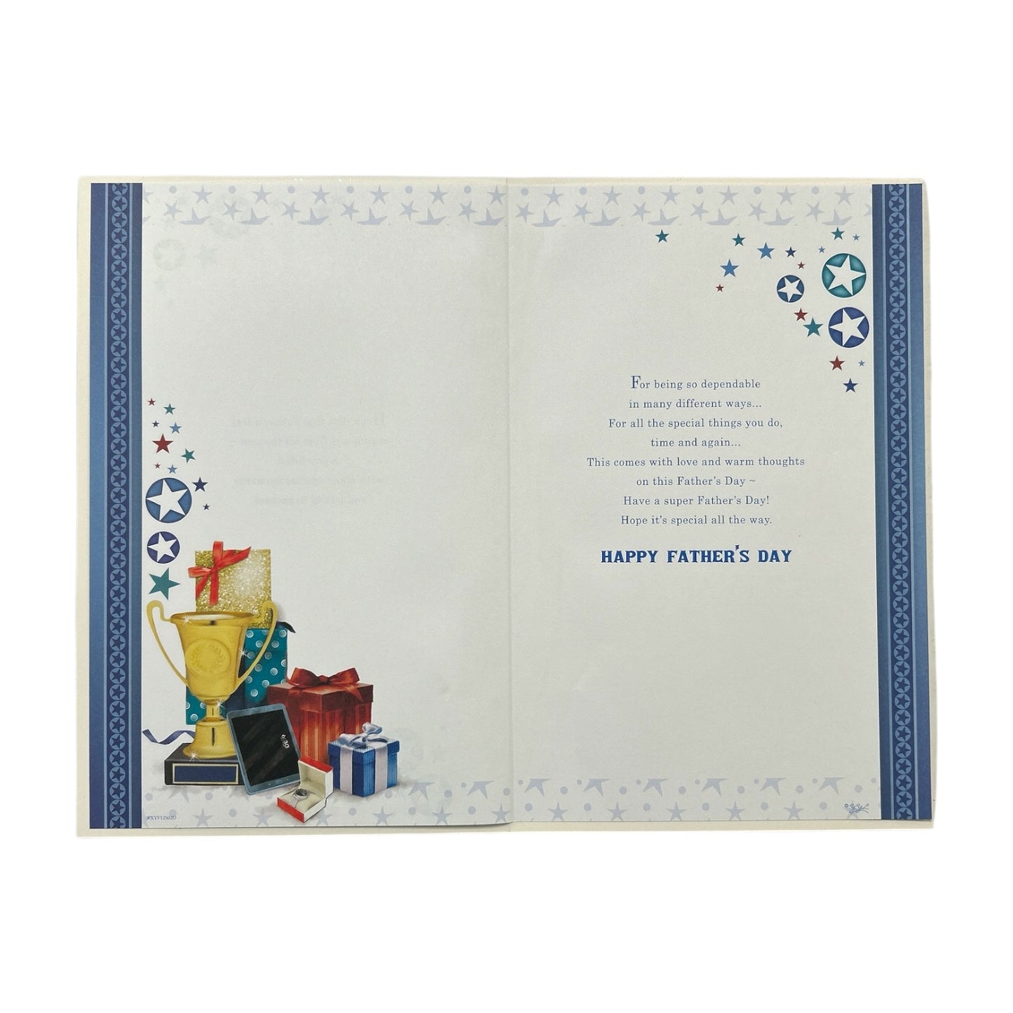 To My Husband Trophy And Gift Boxes Design Father's Day Card
