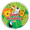 Animal Jungle Round Foil Balloon 18"