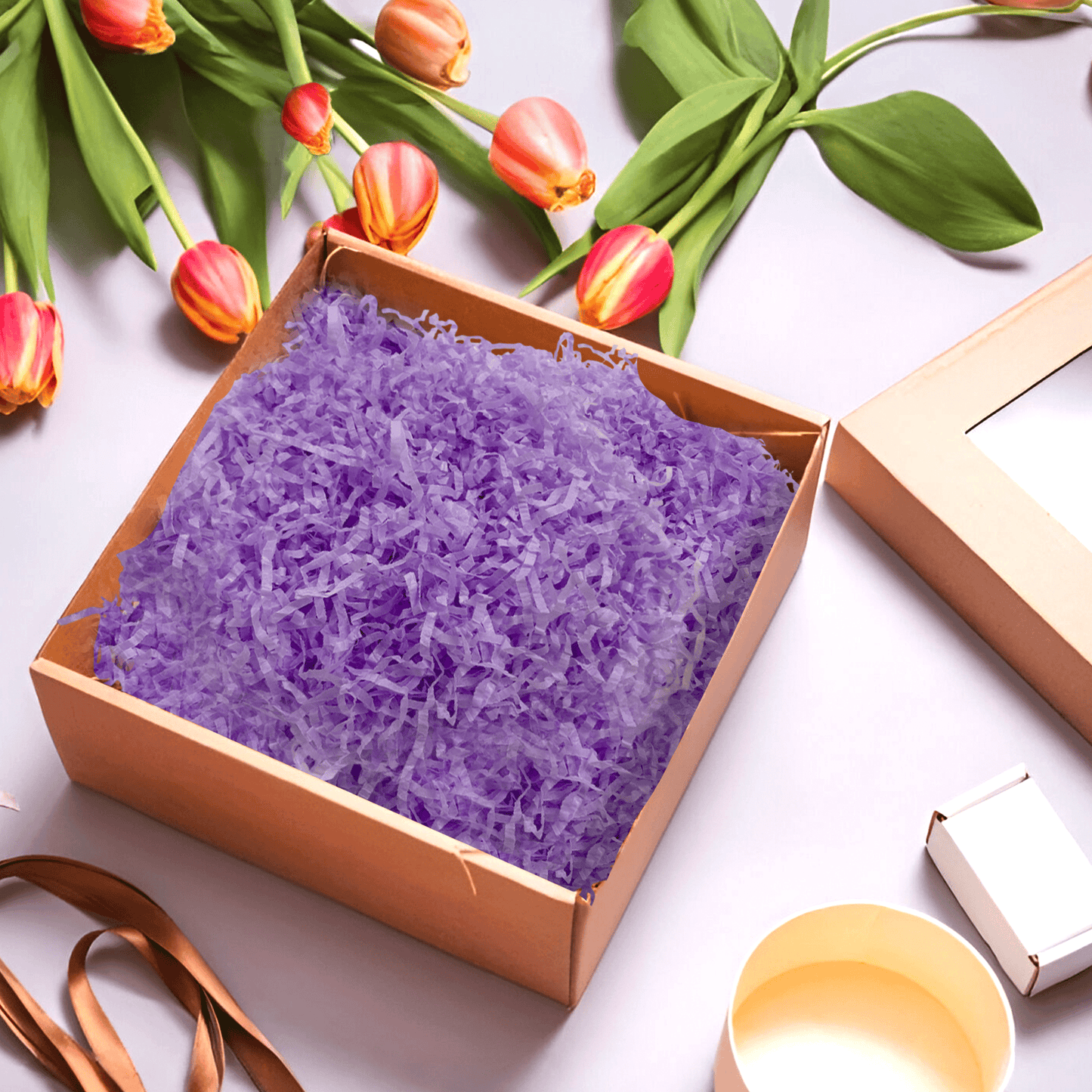 12 Packs of Lilac Tissue Shred 20g - Total 240g