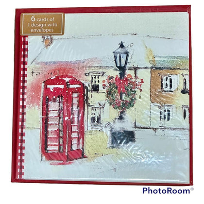 576 Christmas Card Christmas Post Box' Design (pack of 96) Bulk for sale