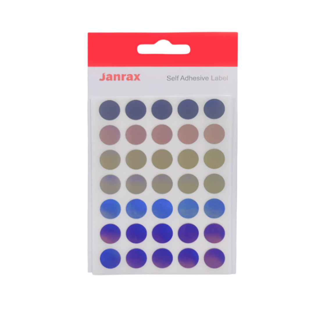 Pack of 840 Holographic 13mm Self-Adhesive Round Labels