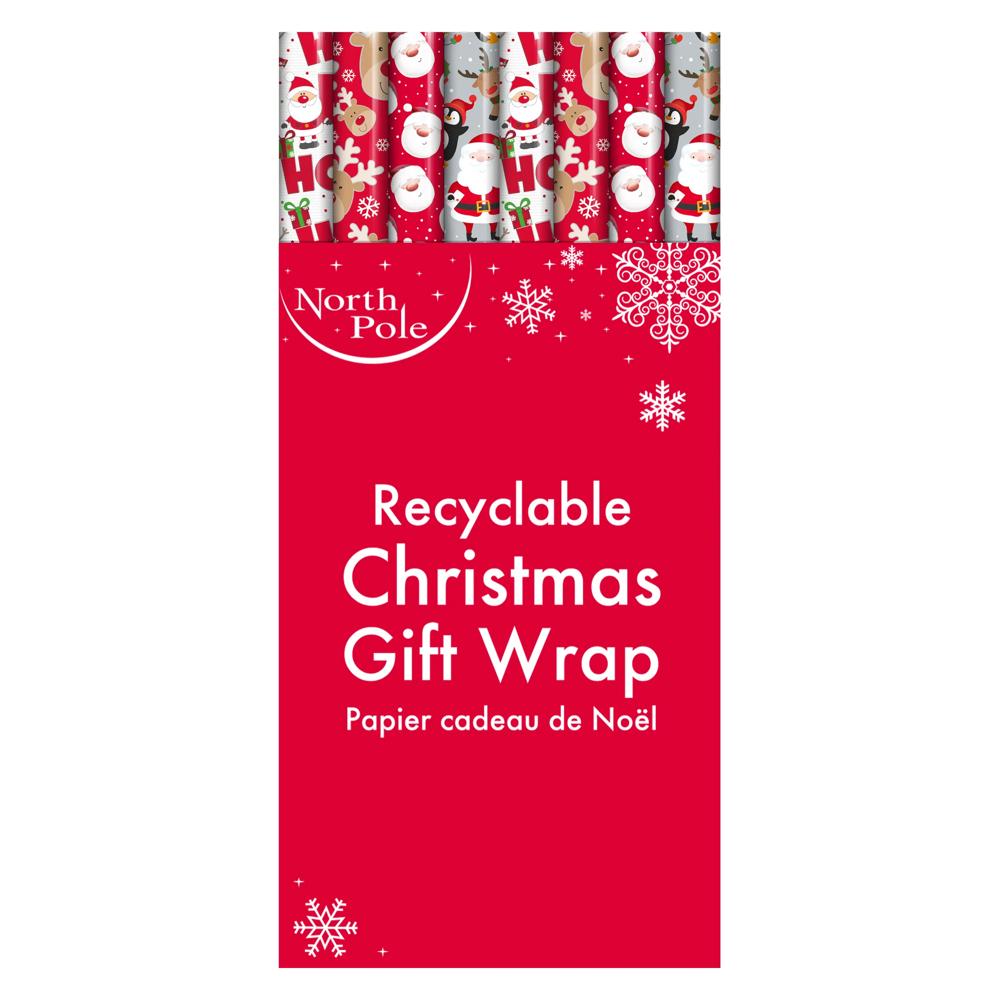 Single 4m Christmas Cute Design Gift Wrap Roll