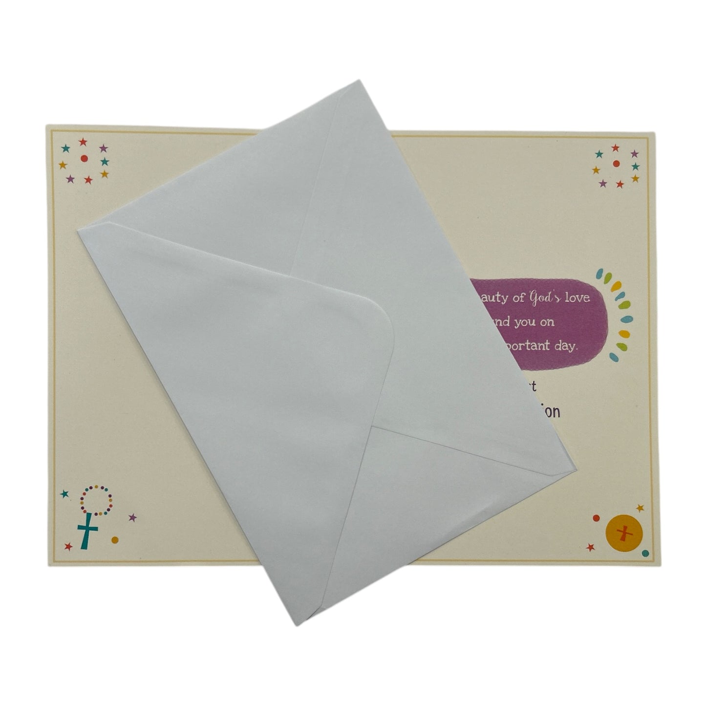 On Your First Communion Wonderful Blessings Religious Greeting Card