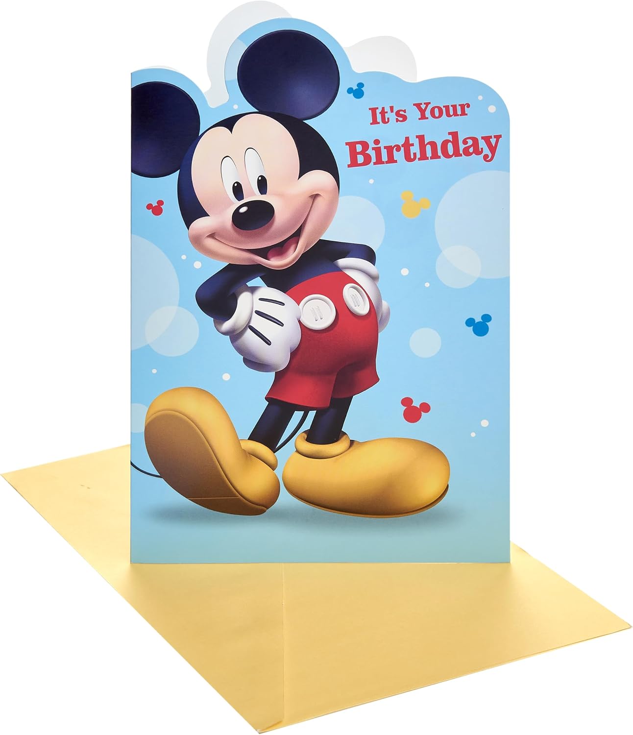 Mickey Mouse Design Kids Birthday Card