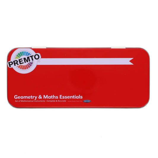 9 Piece Ketchup Red Maths Set By Premto
