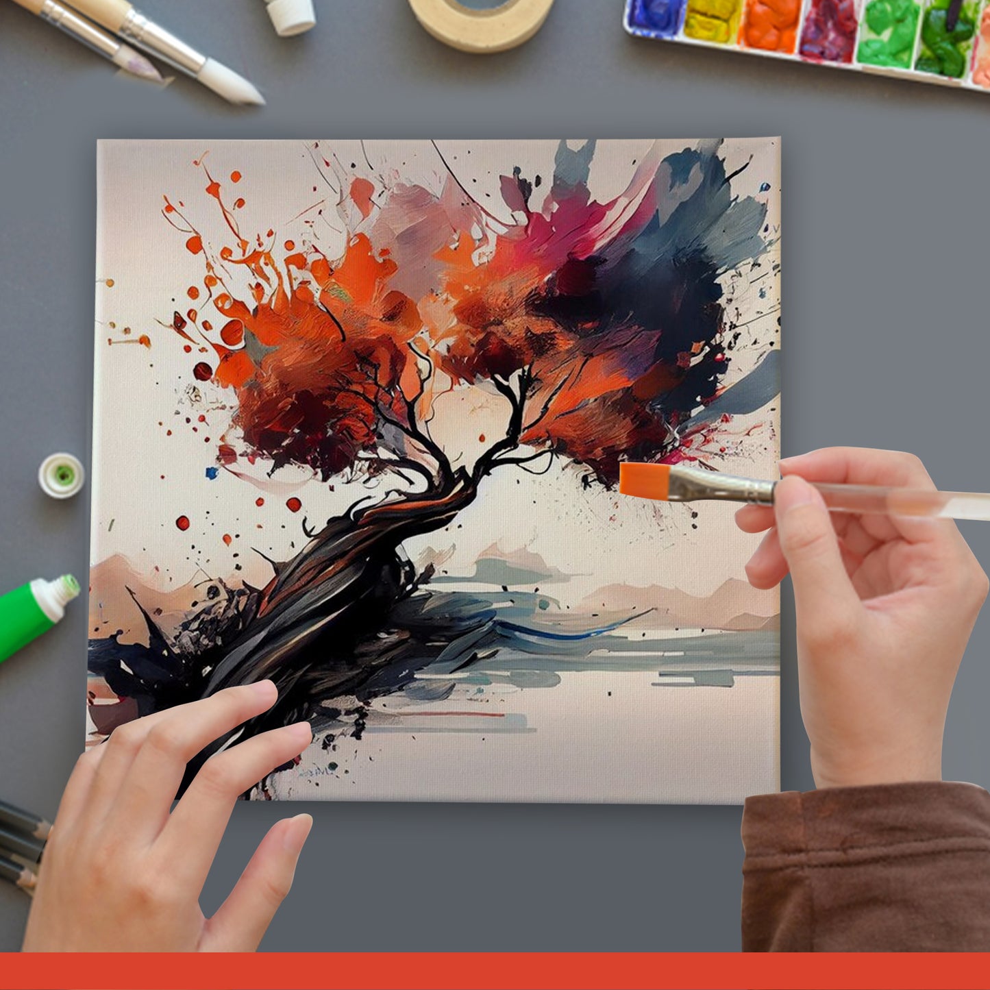 Stretched Mini Canvas Wooden Frame 280gsm 19x24cm