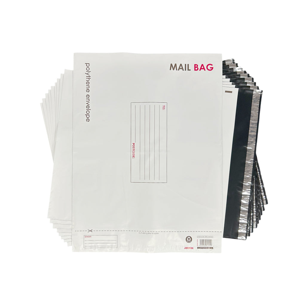 Pack of 100 Extra Large Polythene Mailing Bags 42x50cm – Secure Peel ...