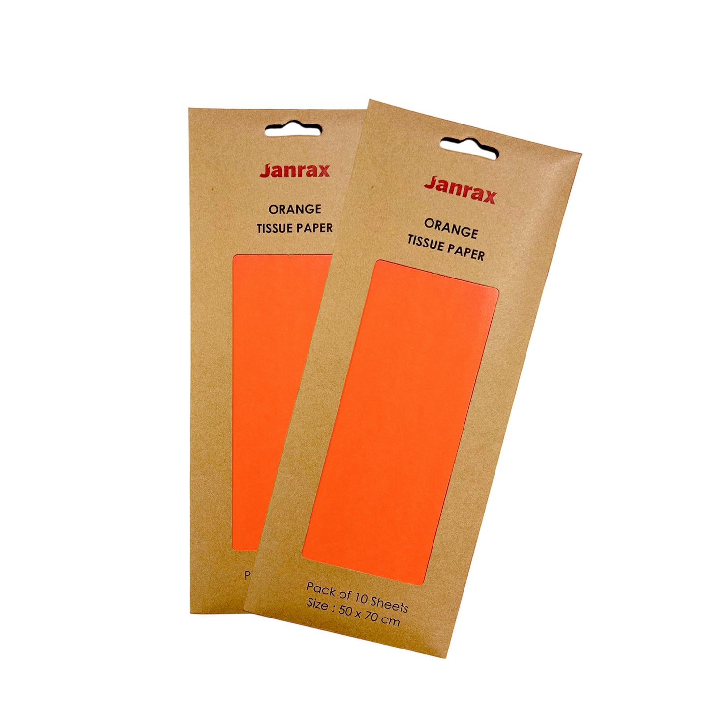 Pack of 200 Orange Acid Free 50 x 70cm Tissue Paper Sheets