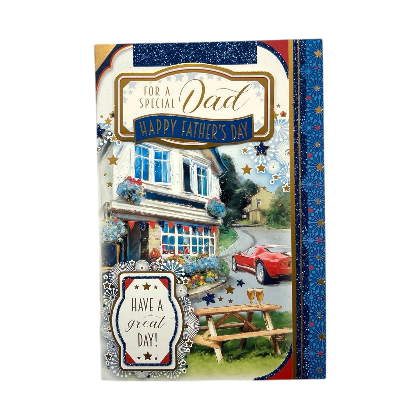 For A Special Dad Beautiful House Design Father's Day Card