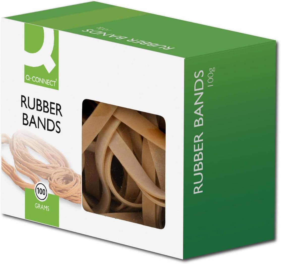 100g Assorted Size Rubber Bands