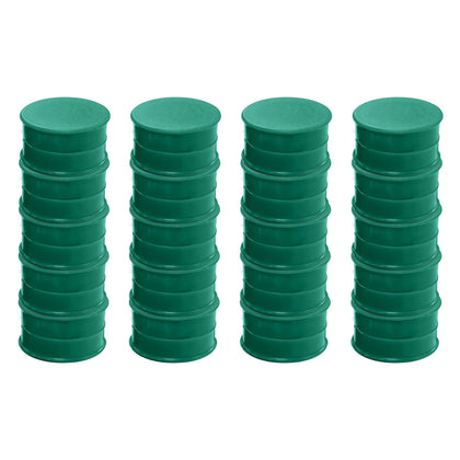Pack of 36 Green Coloured Round Flat Magnets - 24mm Whiteboard Notice Board Office Fridge