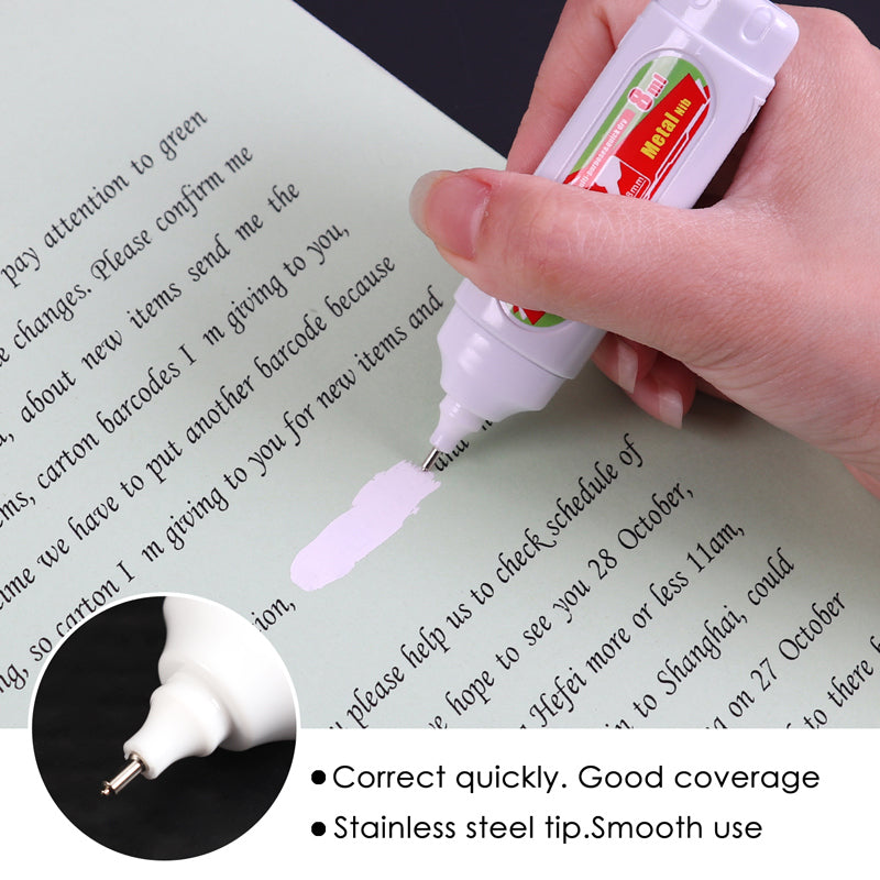 Liquid Correction Fluid Pen 8ml Choice Wholesale