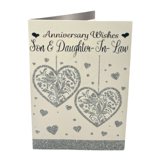 Son & Daughter-In-Law Traditional Design Anniversary Card