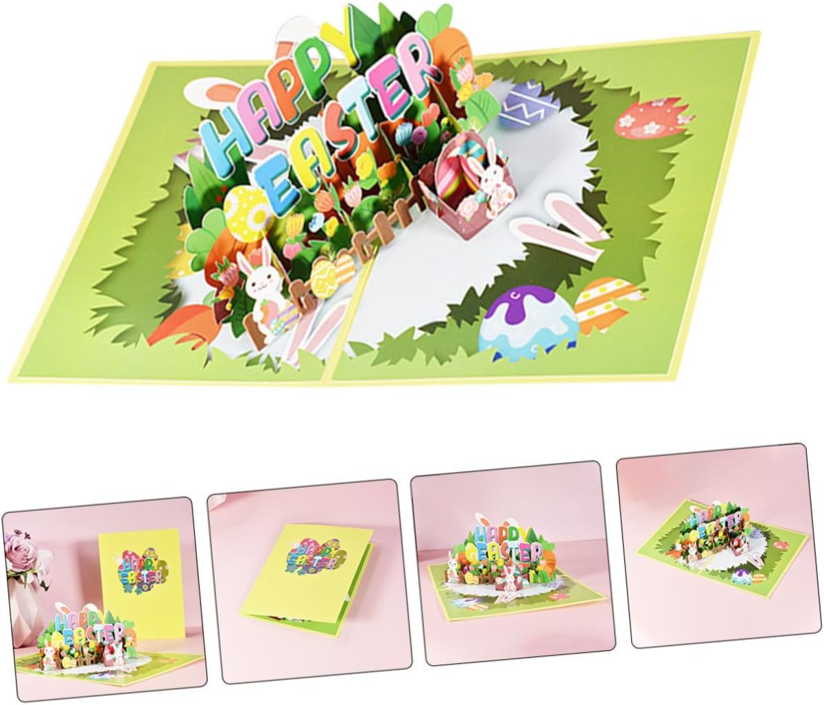 Springtime HAPPY EASTER 3D Pop Up Greeting Card