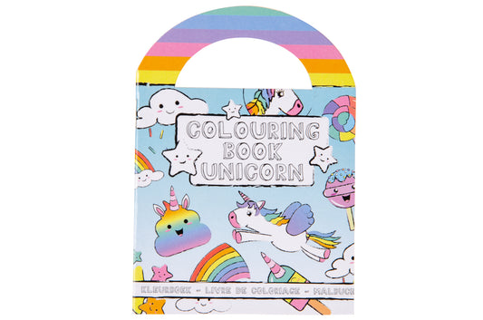 Pack of 48 Unicorn Coloring Mini Books with Stickers