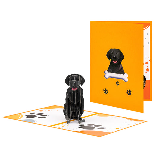 Loyal & Loved Labrador 3D Dog Pop Up Card