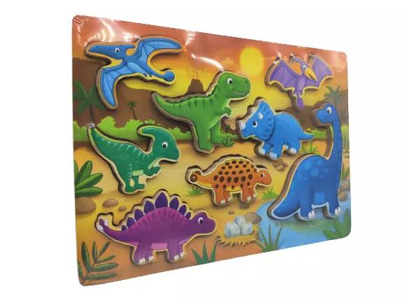 Single Wood Works Dino Chunky Puzzle