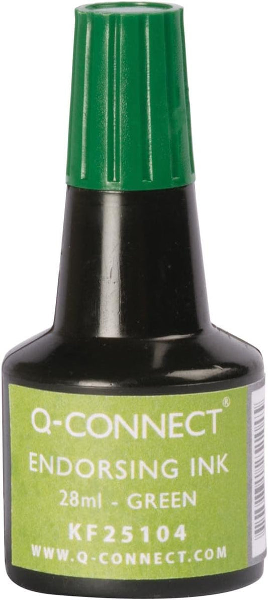Pack of 10 Green Endorsing Ink 28ml
