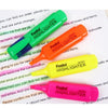 Pack of 10 Green Coloured Highlighter Pens - Chisel Tip