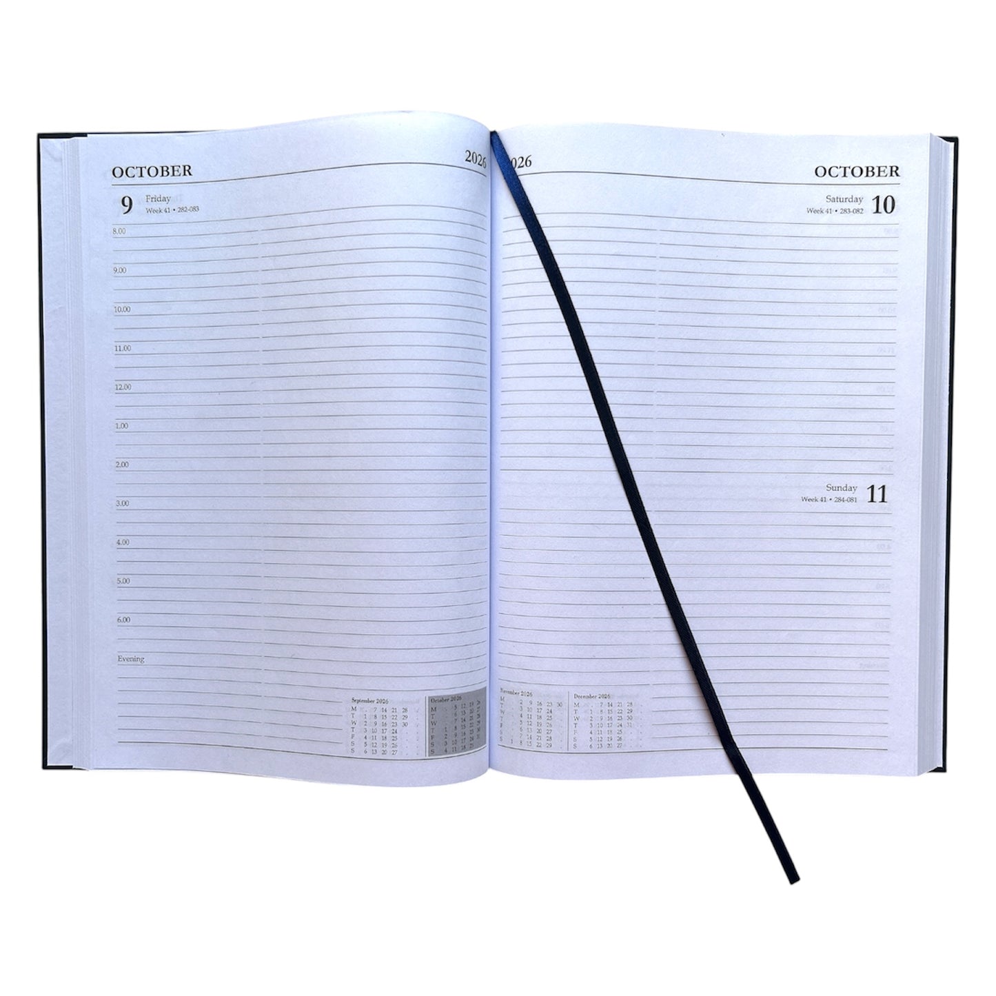 Janrax 2026-2027 A4 Day Per Page Blue Academic Diary