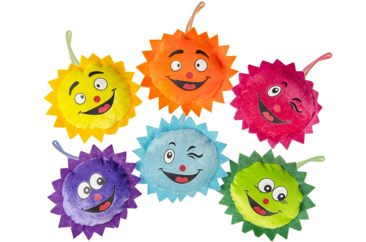 Pack of 10 Plushie Funny Suns 13.5cm