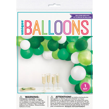 40 Pieces Assortment Green Balloon Arch Kit