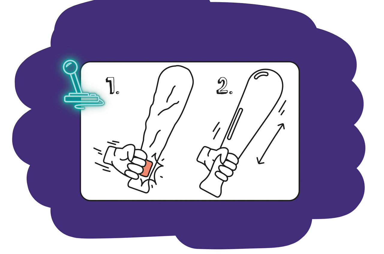 Pack of 48 Gamer Print Self-Inflating Bats