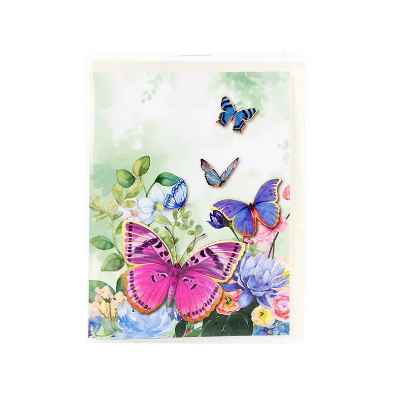 Fluttering Grace Pop Up Butterfly 3D Pop Up Card