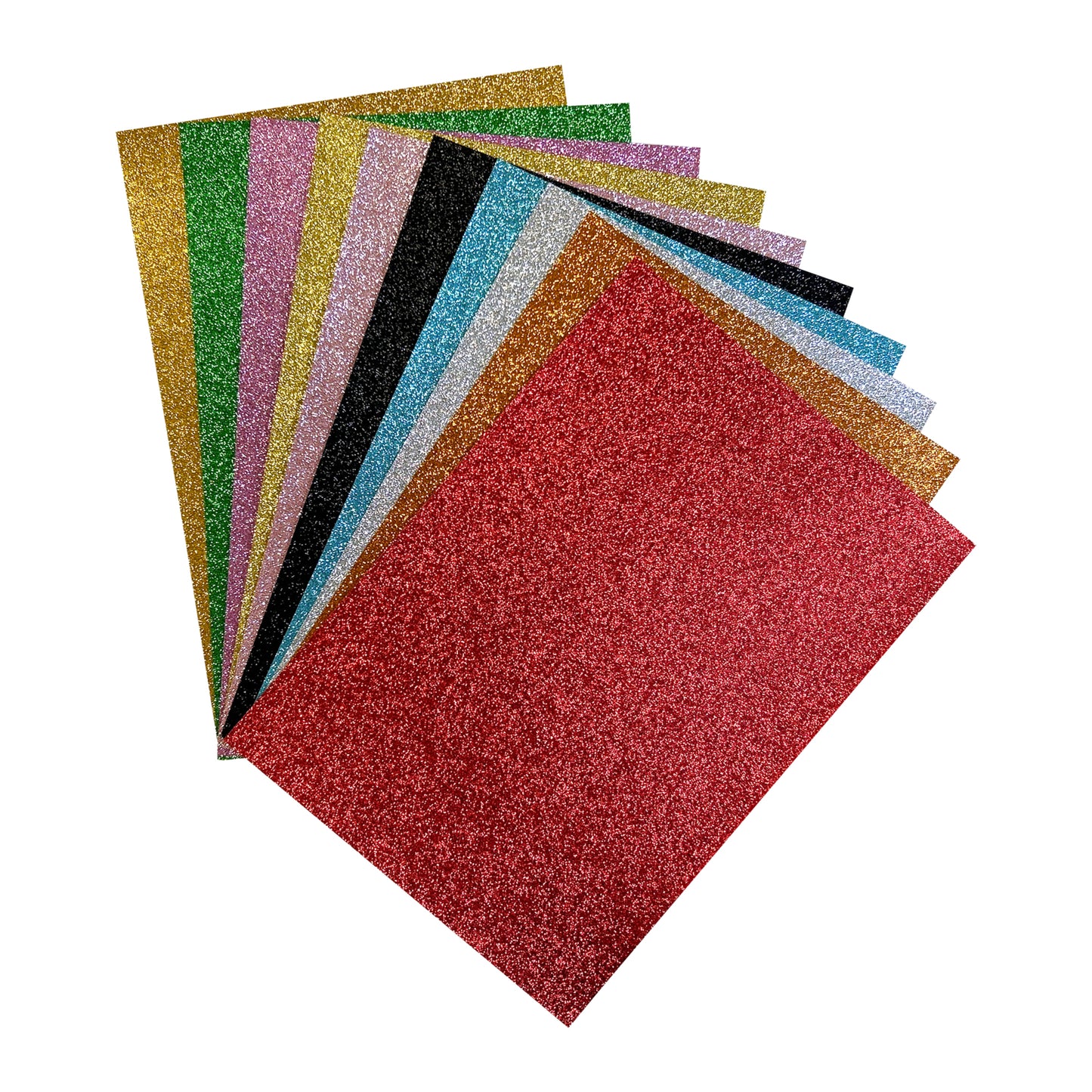 Pack of 10 A4 Purple Coloured Glitter Card 230gsm Sheets