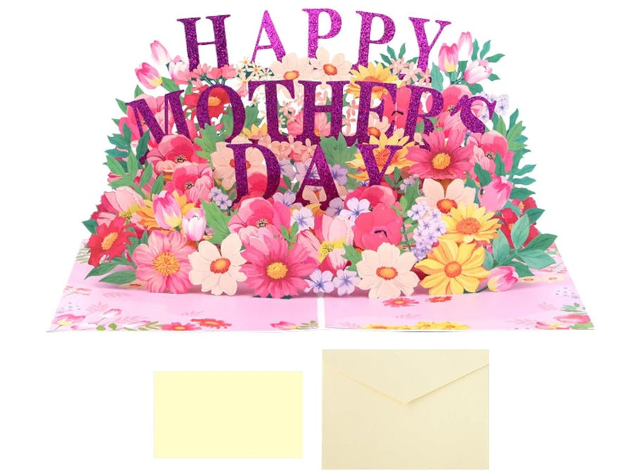 Festive Flower Bouquet 3D Pop Up Mother's Day Card