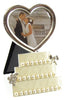 Juliana Silverplated Wedding Cake Photo Frame with Heart 3x3"