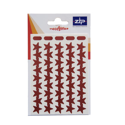 Pack of 135 Stars Red Labels