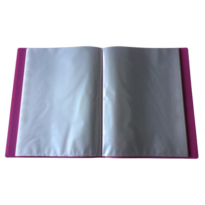 A4 Pink Flexible Cover 150 Pocket Display Book