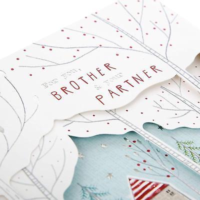 Brother and Partner Christmas Card 'Happiness'