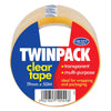 Twin Pack Adhesive Tape 19mm x 50M