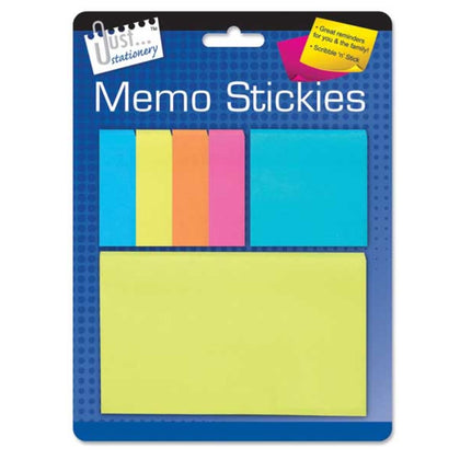 Pack of 540 Assorted Memo Stickers - Sticky Notes