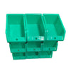 Stackable Green Storage Pick Bin with Riser Stands 245x158x108mm