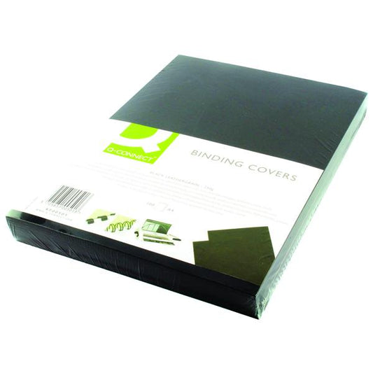 A4 Black Leathergrain Comb Binder Cover (Pack of 100)