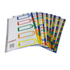 A4 A-Z 26 Part Polypropylene Dividers with Reinforced Index Cover