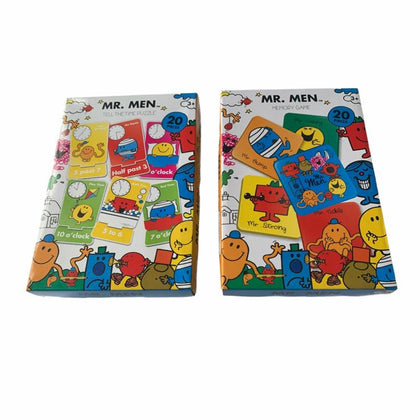 Mr Men Tell the Time Puzzle or Memory Game