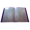 A4 Purple Flexible Cover 10 Pocket Display Book