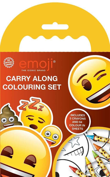 Emoji Carry Along Colouring Set