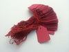 Box Of 1000 Red Coloured Strung Ticket Tags (27mm X 42mm)