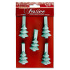 Pack of 5 Silver Christmas Tree Peg by Icon Craft