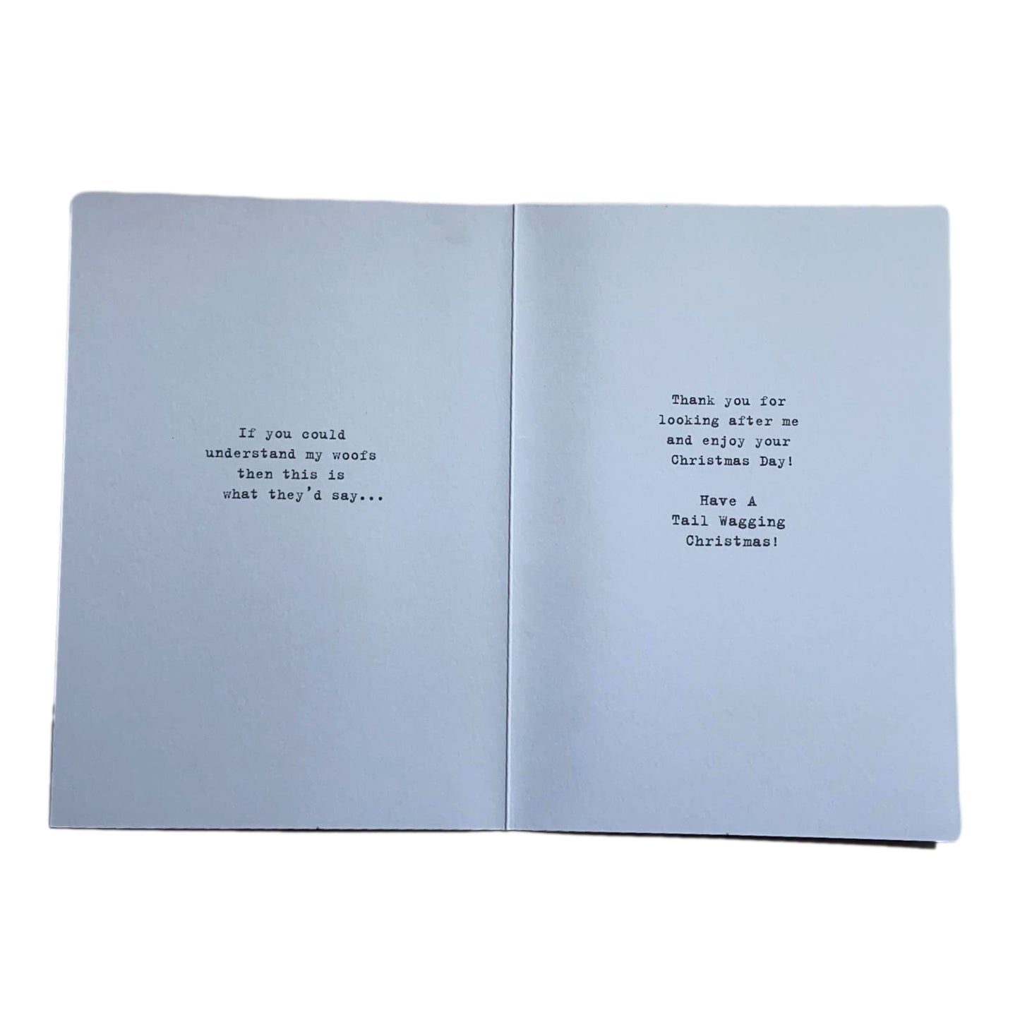 From the Dog at Christmas Adorable Puppy Card